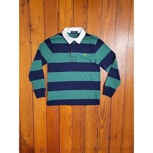 Polo Ralph Lauren Stripe Cotton Rugby Polo size 10/12 Boys